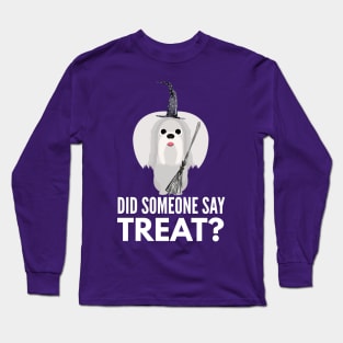 Maltese Halloween Trick or Treat Long Sleeve T-Shirt